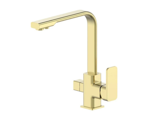 Смеситель для кухни с фильтром для питьевой воды золото матовое Vivi Felice FELICE 1617-12 ORO OPACO