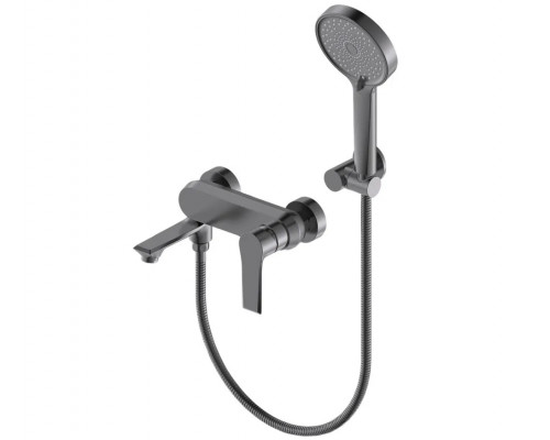 Смеситель для ванны с душем,оружейная сталь FELICE 8040 G GUN METAL