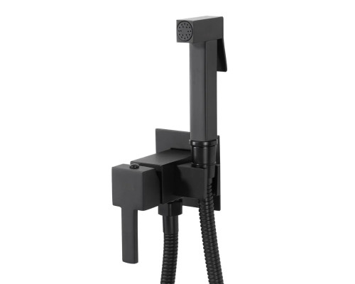 Гигиенический душ со смесителем встраиваемый, Черный матовый FELICE 3515 NERO OPACO