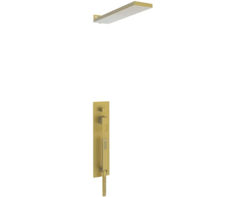 Встраиваемая душевая система с тропическим душем,матовое золото FELICE 0720 ORO OPACO