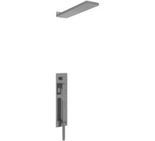 Встраиваемая душевая система с тропическим душем,оружейная сталь FELICE 0720 GUN METAL