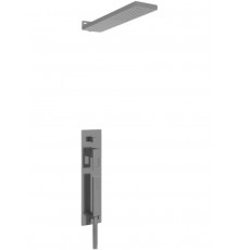 Встраиваемая душевая система с тропическим душем,оружейная сталь FELICE 0720 GUN METAL