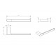 Полотенцедержатель,оружейная сталь FELICE K 1009 GUN METAL