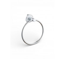 Держатель для полотенец в ванную комнату,хром с белой вставкой FELICE R 1027 BL