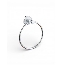 Держатель для полотенец в ванную комнату,хром с белой вставкой FELICE R 1027 BL