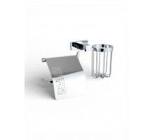 Держатель для туалетной бумаги закрытый с держателем освежителя воздуха,хром FELICE B 1007-S