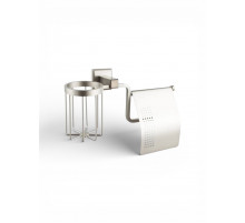 Держатель для туалетной бумаги и освежителя воздуха,никель FELICE FL 1007-D NICHEL