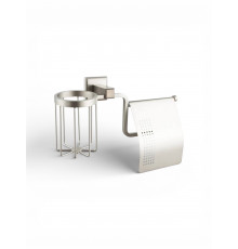 Держатель для туалетной бумаги и освежителя воздуха,никель FELICE FL 1007-D NICHEL