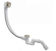 Слив-перелив полуавтоматический с системой клик-клак,никель FELICE F 2 NICHEL