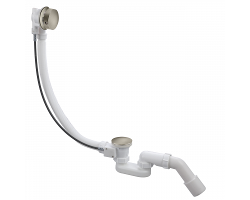 Слив-перелив полуавтоматический с системой клик-клак,никель FELICE F 2 NICHEL