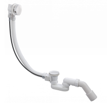 Слив-перелив полуавтоматический с системой клик-клак,белый глянец FELICE F 2 BIANCO