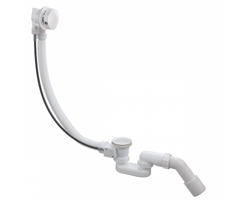 Слив-перелив полуавтоматический с системой клик-клак,белый глянец FELICE F 2 BIANCO