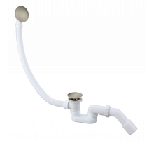 Слив-перелив для ванны автоматический с системой клик клак,никель FELICE F 1 NICHEL