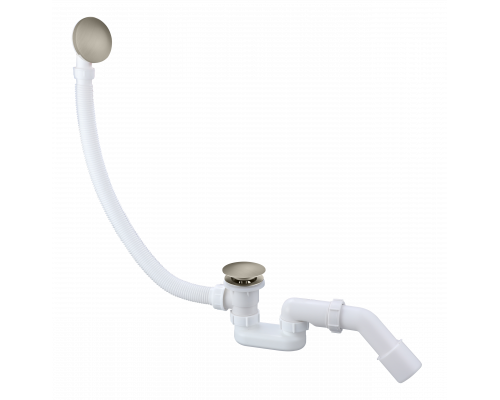 Слив-перелив для ванны автоматический с системой клик клак,никель FELICE F 1 NICHEL