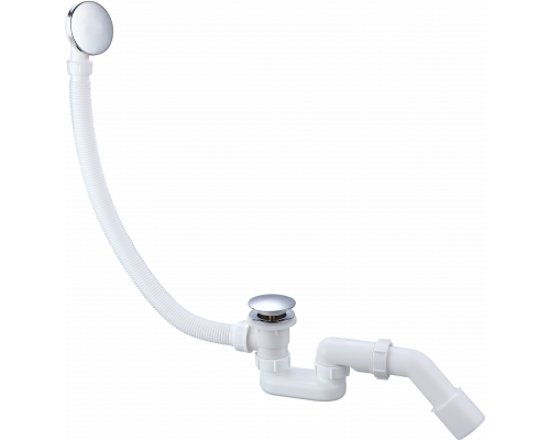 Слив-перелив для ванны автоматический с системой клик клак,хром FELICE F 1 CROMO