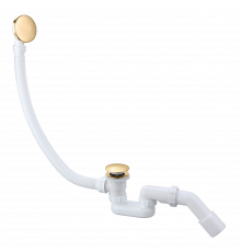 Слив-перелив для ванны автоматический с системой клик клак,золото глянец FELICE F 1 ORO