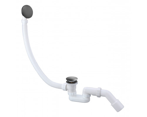 Слив-перелив для ванны автоматический с системой клик клак,оружейная сталь FELICE F 1 GUN METAL