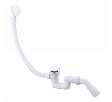 Слив-перелив для ванны автоматический с системой клик клак,белый глянец FELICE F 1 BIANCO