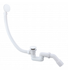 Слив-перелив для ванны автоматический с системой клик клак,белый глянец FELICE F 1 BIANCO