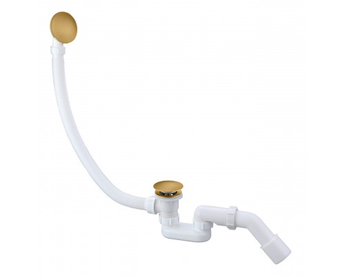 Слив-перелив для ванны автоматический с системой клик-клак,матовое золото FELICE F 1 ORO OPACO