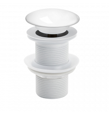 Донный клапан для раковины без перелива,белый керамический FELICE V-6 CERAMICA BIANCO