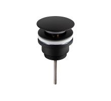 Донный клапан универсальный,черный матовый FELICE V-2 NERO OPACO