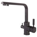 Смеситель для кухни с краном для питьевой воды,черный матовый FELICE 1516-10 NERO OPACO