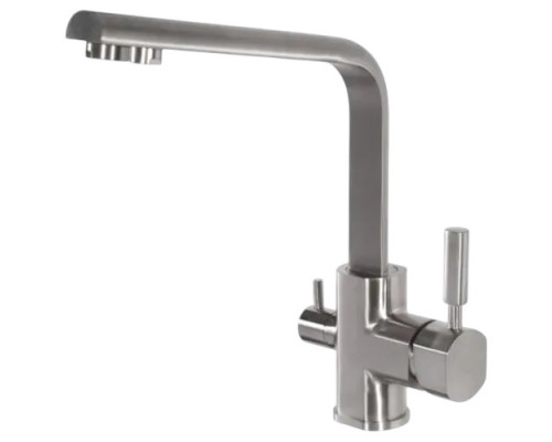 Смеситель для кухни с краном для питьевой воды ,никель FELICE 1516-2 NICHEL
