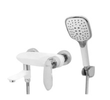 Смеситель для ванны с душем,белый/хром FELICE 9040 B CROMO BIANCO