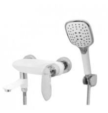 Смеситель для ванны с душем,белый/хром FELICE 9040 B CROMO BIANCO