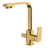Смеситель для кухни с краном для питьевой воды,золото глянец FELICE 1617-11 ORO