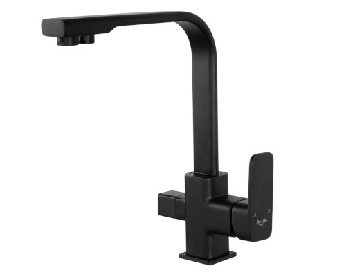 Смеситель для кухни с краном для питьевой воды,черный матовый FELICE 1617-10 NERO OPACO