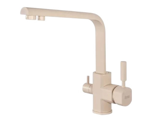 Смеситель для кухни с краном для питьевой воды,бежевый FELICE 1516-6 BEIGE