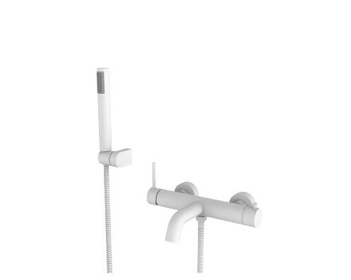Смеситель для ванны с душем,белый матовый FELICE 0640 BIANCO OPACO