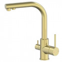 Смеситель для кухни с фильтром для питьевой воды,золото матовое FELICE 1718-12 ORO OPACO