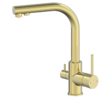 Смеситель для кухни с фильтром для питьевой воды,золото матовое FELICE 1718-12 ORO OPACO