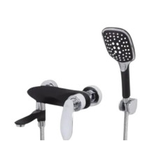 Смеситель для ванны с душем,черный матовый/хром FELICE 9040 NERO OPACO