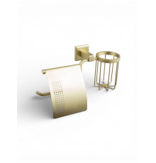 Держатели для туалетной бумаги закрытый с держателем для освежителя воздуха,матовое золото FELICE FL 1007-S ORO OPACO