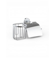 Держатели для туалетной бумаги и освежителя воздуха,хром/кольцо с белой вставкой FELICE R 1007-D BL