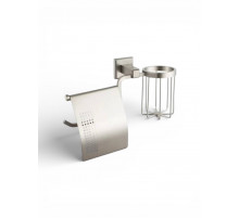 Держатель для туалетной бумаги и освежителя воздуха,никель FELICE FL 1007-S NICHEL