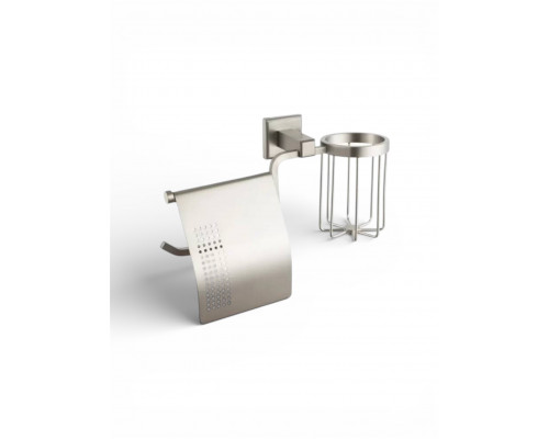 Держатель для туалетной бумаги и освежителя воздуха,никель FELICE FL 1007-S NICHEL
