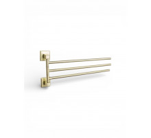 Поворотный держатель для полотенец тройной,матовое золото FELICE FL 1023 ORO OPACO