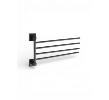Поворотный держатель для полотенец четверной,черный матовый FELICE FL 1024 N