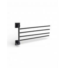 Поворотный держатель для полотенец четверной,черный матовый FELICE FL 1024 N