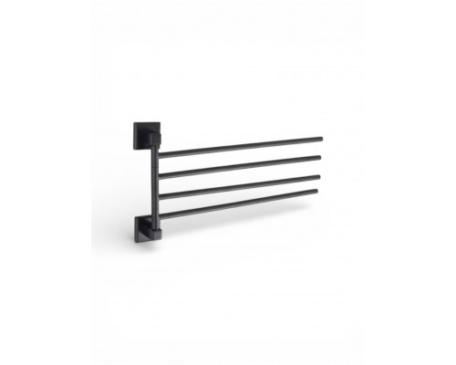 Поворотный держатель для полотенец четверной,черный матовый FELICE FL 1024 N