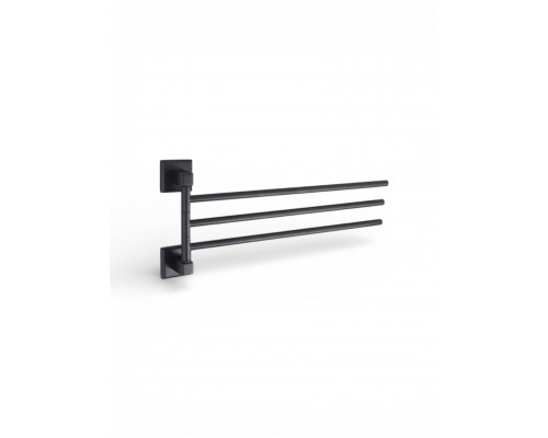 Поворотный держатель для полотенец тройной,черный матовый FELICE FL 1023 N