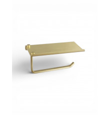 Держатель для туалетной бумаги с полочкой для телефона,матовое золото FELICE FL 1039 ORO OPACO