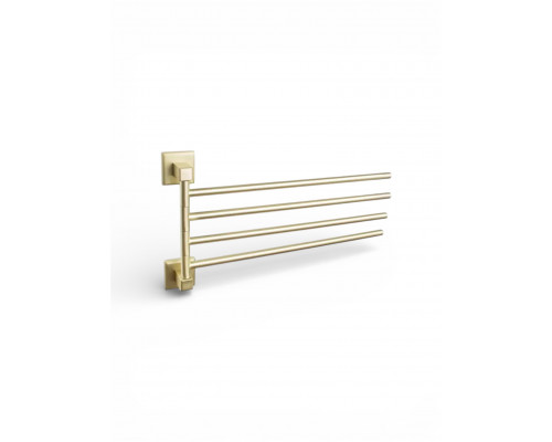 Поворотный держатель для полотенец четверной,матовое золото FELICE FL 1024 ORO OPACO