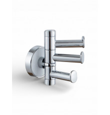 Держатель для полотенец поворотный,хром с белой вставкой FELICE R 1003 BL