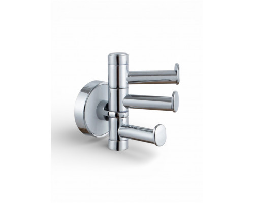 Держатель для полотенец поворотный,хром с белой вставкой FELICE R 1003 BL